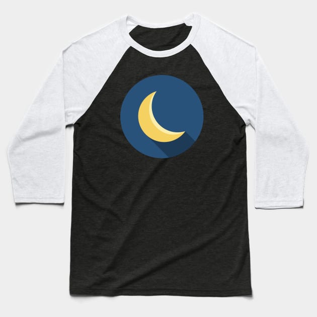 moon icon. Baseball T-Shirt by AraDesign